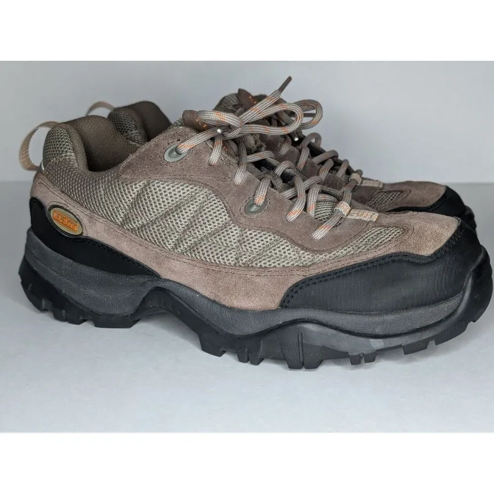L.L. Bean‎ Men's Outdoor Hiking Ventilated Shoes Size 7.5 Tan/ Orange